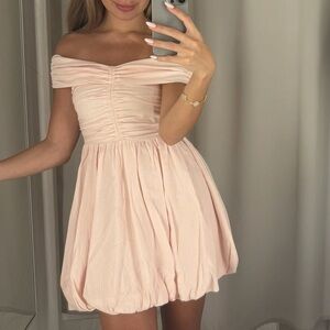 H&M Blush Pink Off-Shoulder Dress